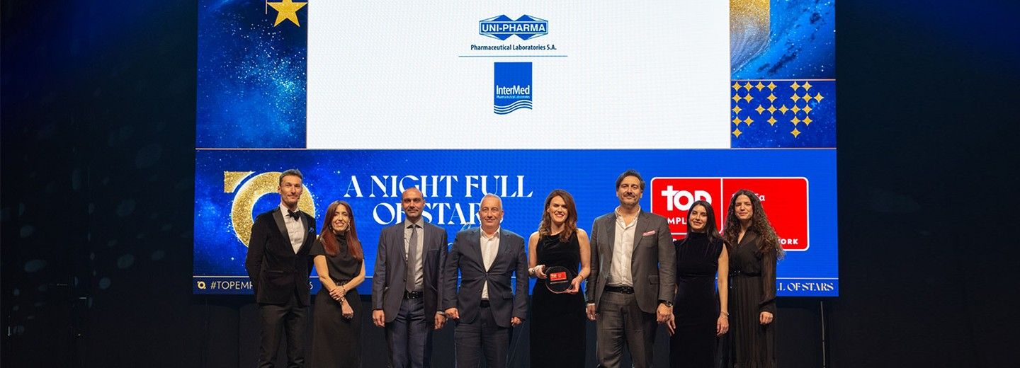UNI-PHARMA και InterMed πιστοποιήθηκαν ως Top Employers 2026.
