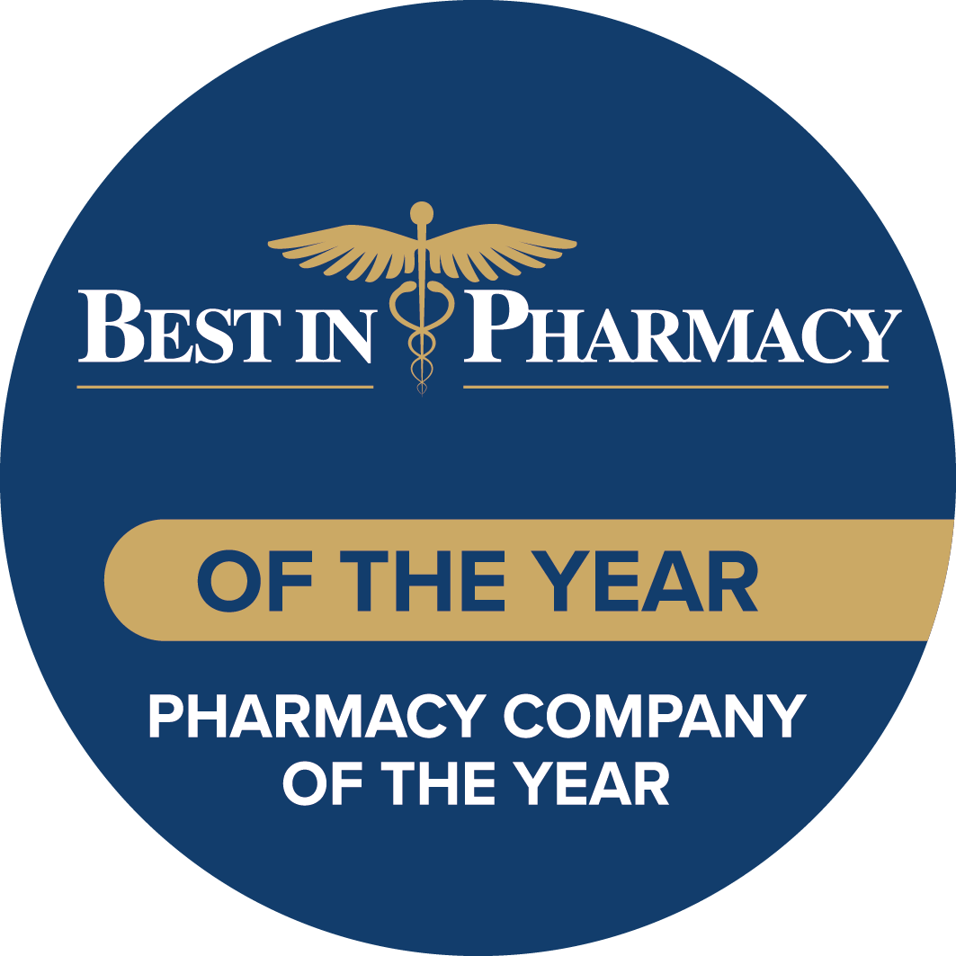 Best in Pharmacy Awards Pharmacy Company of The Year Sticker.