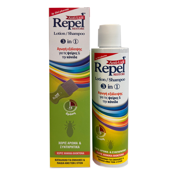 Repel Anti-Lice RESTORE από την UNI-PHARMA.